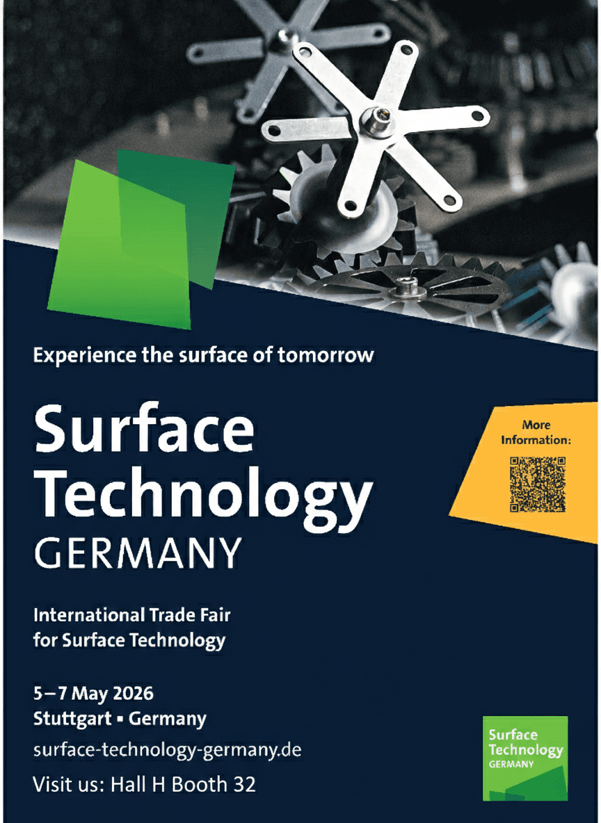 SurfaceTechnology Germany 2026 Fuarına Katılıyoruz